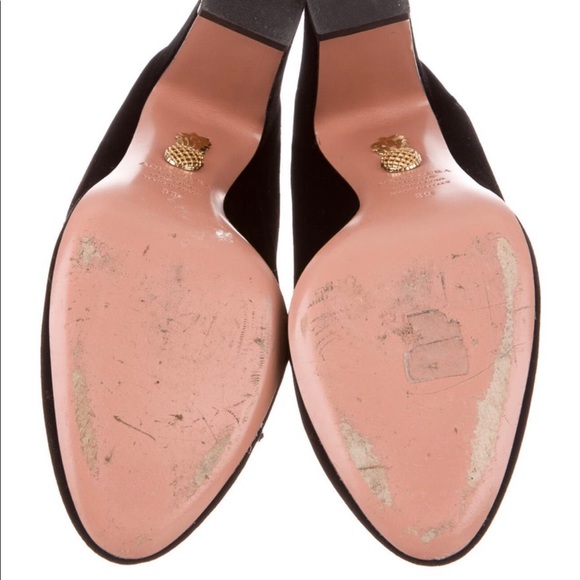 Aquazzura Velvet Mules sz 39 - Picture 5 of 5